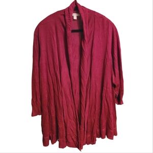 028 ROZ & ALI 3XL WOMEN'S 3/4 SLEEVE CARDIGAN SWEATER